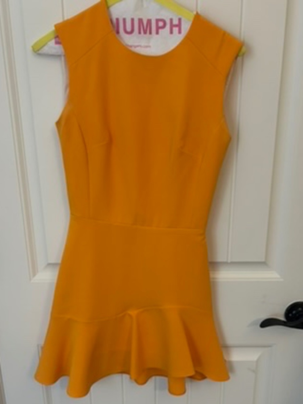 Hemline Orange Dress